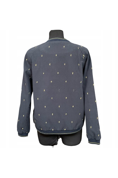 NO BRAND ICHI Cardigan de damă, confortabil, cu fermoar, călduros, bleumarin, L
