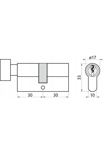 Yale Inserție neagră pentru clanță de ușă 30/30G - 3 chei