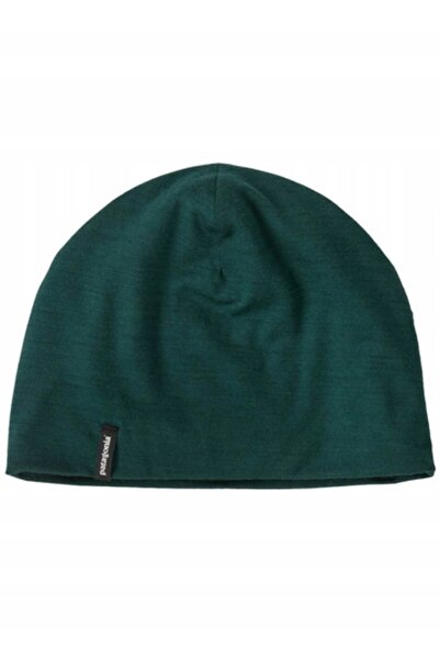Patagonia Căciulă tip beanie Overlook cu căptușeală din lână merinos - verde ...