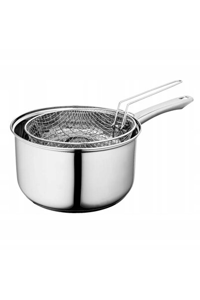NO BRAND Oală rotundă pentru cartofi prăjiți și gogoși cu sită Altom Design F...