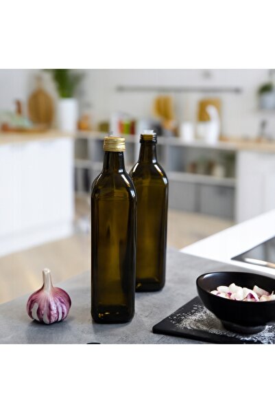 NO BRAND 10 sticle MARASCA PĂTRATĂ DE MĂSLIN 750 ml pentru ulei de măsline, c...