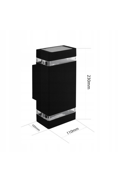 NO BRAND Lampă LED de grădină, aplice de fațadă, GU10, 35 W, IP44, rezistentă...