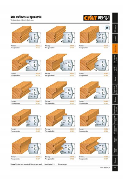 CMT 691.000 pentru freze de 40mm pentru cuțite HSS