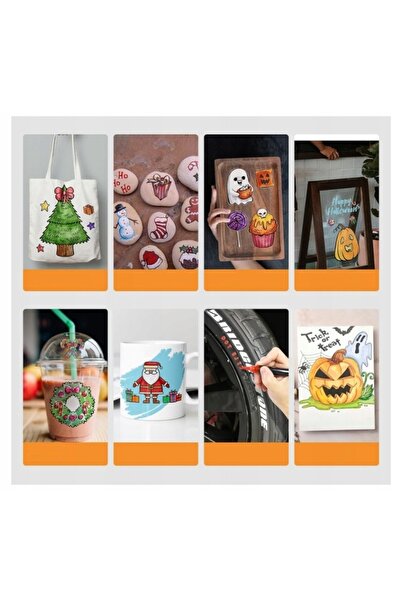 NO BRAND Set de markere acrilice 18 bucăți Zenacolor pentru pictură și decora...