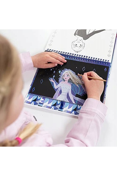 Totum Carte de colorat Frozen cu autocolante, set creativ