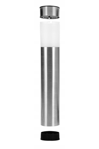 NEO Tools Stâlp de iluminat solar de 43 cm, argintiu, IP44, cu senzor de amurg