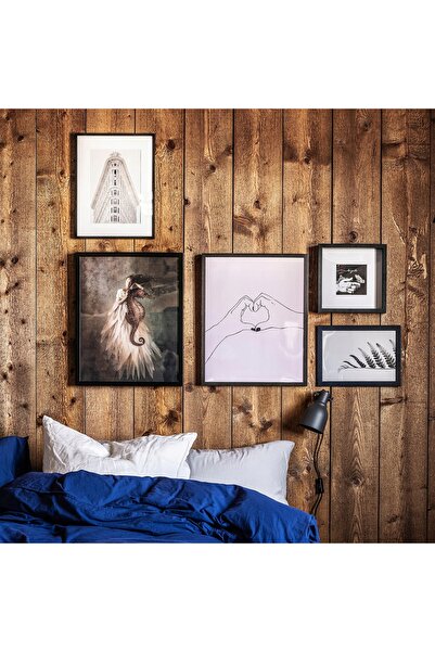 NO BRAND IKEA FISKBO set de 3 rame foto 21x30 A4 NEGRE ORIGINAL set complet