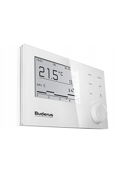 NO BRAND Regulator de vreme RC310 cu afișaj LCD, culoare albă BUDERUS