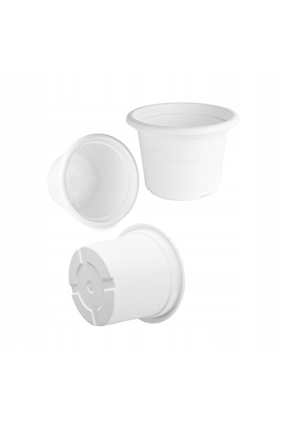 NO BRAND Garronda Ghiveci de flori din plastic, set de 3, 34x34x24 cm GD-NIC