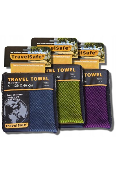 NO BRAND Prosop din microfibră cu uscare rapidă Purple TravelSafe
