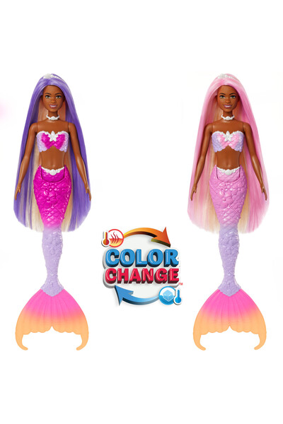 Barbie LALKA SYRENKA BROOKLYN SCHIMBARE DE CULOARE HRP98