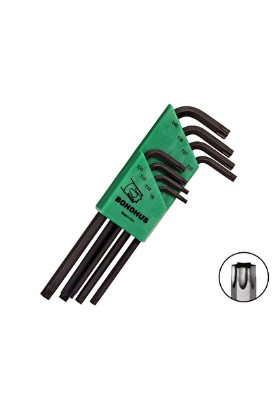 BONDHUS Set de chei Torx lungi TX BO31834 T9 T10 T15 T20 T25 T27 T30 T40