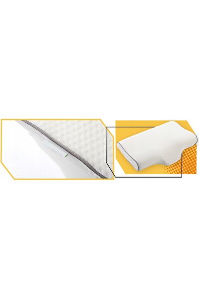 NO BRAND 62x34 cm PERNĂ DE DORMIT ERGONOMICĂ PROFESIONALĂ DIN SPUMĂ CU MEMORIE