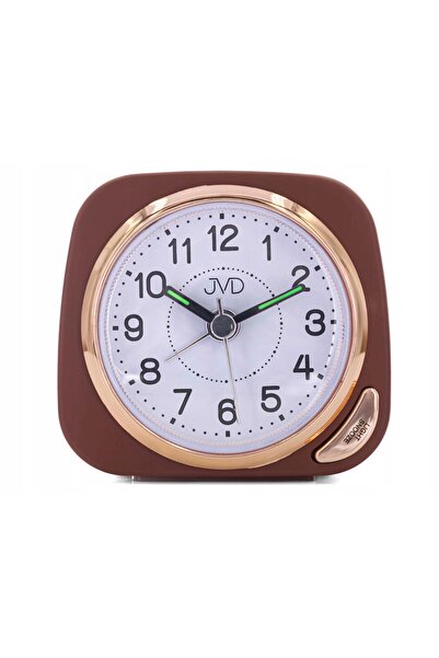NO BRAND Ceas deșteptător oval iluminat, bronz, cu funcție de somn JVD SRP720...
