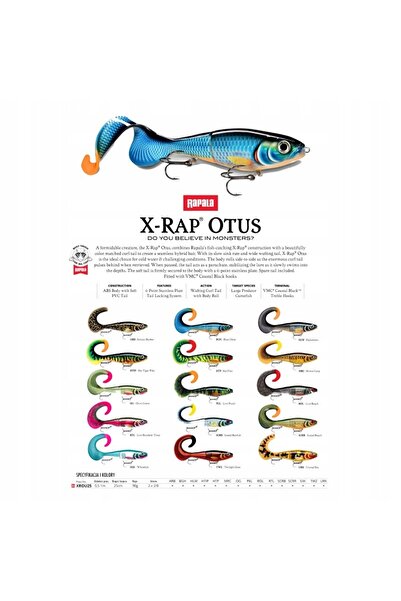 NO BRAND Rapala Wobler X-Rap Otus 25cm 90g ROR 0.5-1m Robot Roach Cu scufunda...