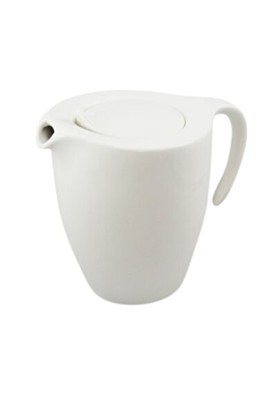 DUKAAN Ceainic Porțelan 1200 ml Alb Elegant Time DUKA