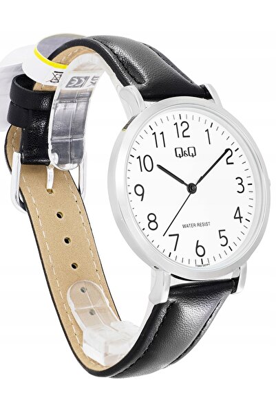NO BRAND Ceas clasic transparent pentru bărbați Q&Q C34A-007P subțire 40 mm c...