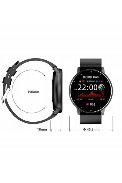 Rubicon Smartwatch de damă, puls, ECG, apeluri, SMS-uri, Bluetooth