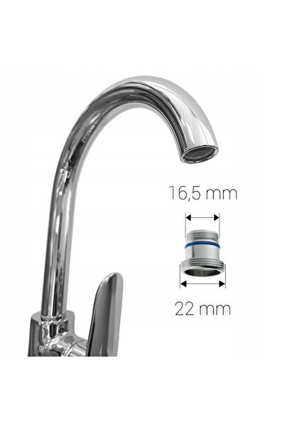 NO BRAND ADAPTOR DE TRANSFER PENTRU AERATOR CU FILET M16,5x1 LA M22x1 pentru ...