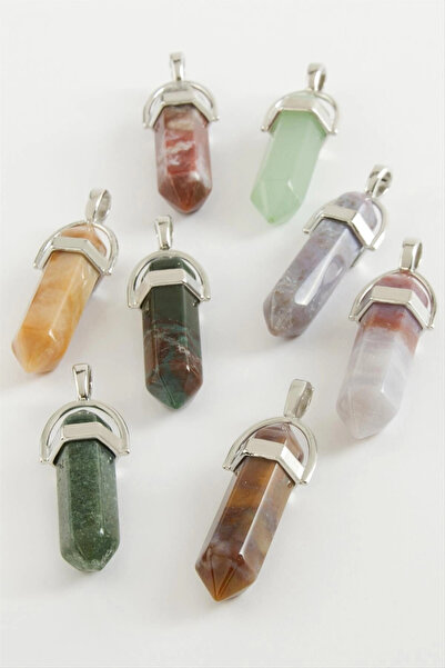 SORA GROUP Mixed Agate Point Necklace Pendant