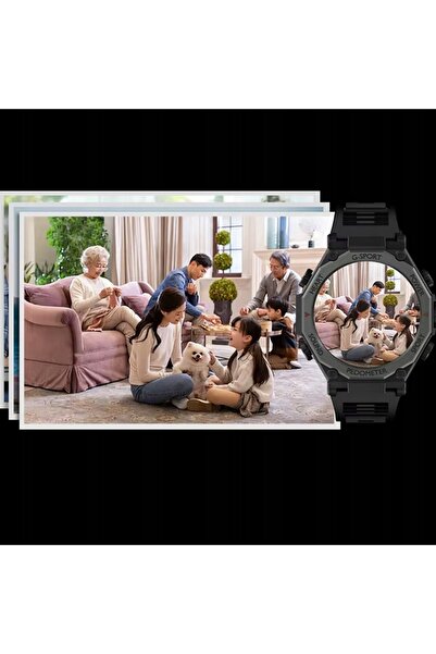NO BRAND Ceas inteligent pentru băieți, apeluri Bluetooth, pași, ecran LED, l...