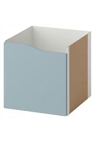 NO BRAND IKEA KALLAX Unitate de depozitare cu uși 33x33 cm gri deschis/albast...