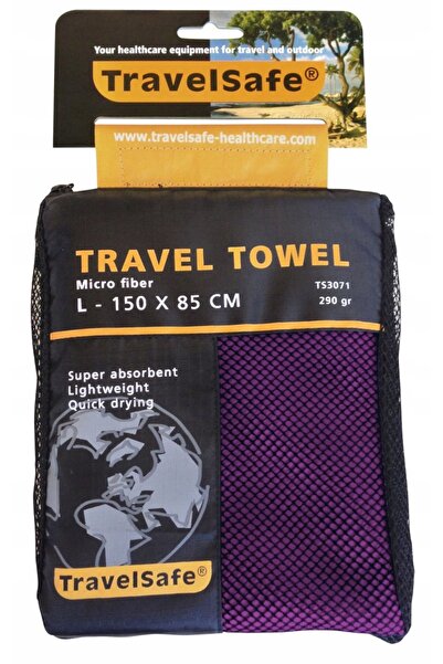 NO BRAND Prosop din microfibră cu uscare rapidă Purple TravelSafe