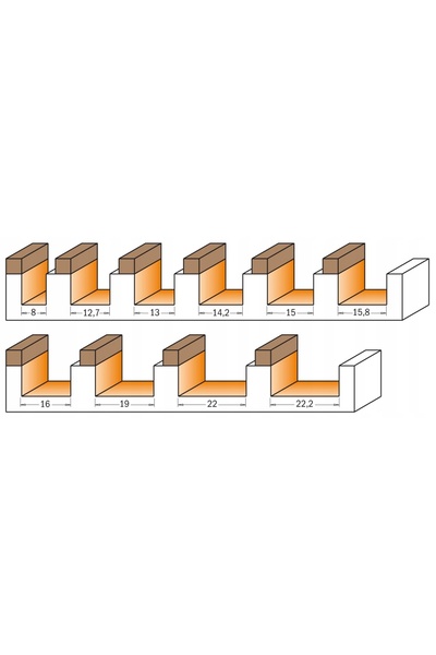 CMT Freză HM D=12,7 I=31,7 L=70 S=6,35 Z2 cu rulment 812.127.11B