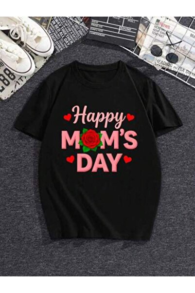 k222 تي شيرت Forever Best Mom - تصميم خاص لعيد الأم مع ورود وقلوب، هدية من ال...