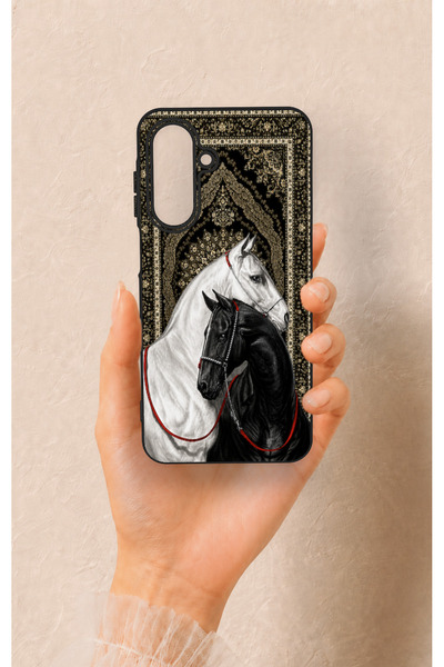 Vip Case Samsung A26 Uyumlu Asil Sevgili Atlar Desenli Silikon Kılıf