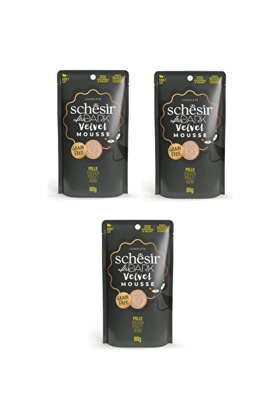 Schesir After Dark Tavuklu Pouch Mousse Kedi Yaş Mama 80 gr. x 3 Adet