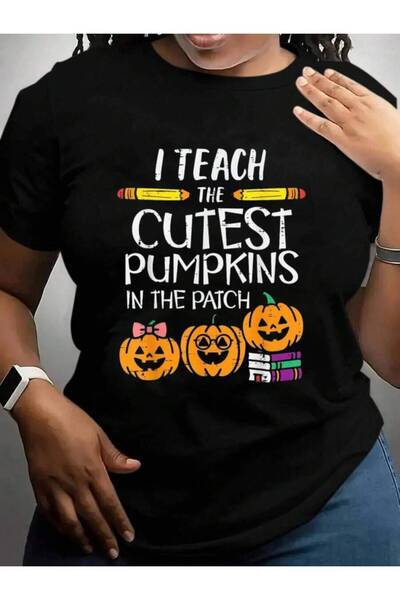 kai22 تي شيرت I Teach Cutest Pumpkins In The Patch Teacher Halloween باللون ا...