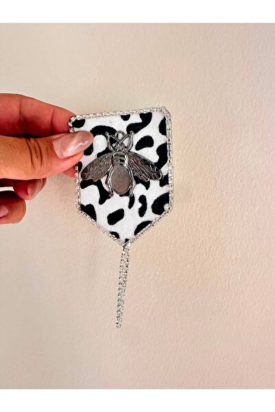 Gönülden Tasarım 7X5 cm Iron-On Chain Tassel Bee Emblem Applique