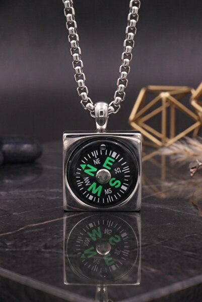 Prestige Compass Necklace Stainless Steel Chain 902902