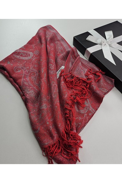 tomrisboutique Paisley Patterned Double-Sided Jacquard Shawl 70 X 200 cm – So...