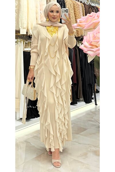 Melisaeraslanbutik İTHAL FIRFIRLI ELBİSE