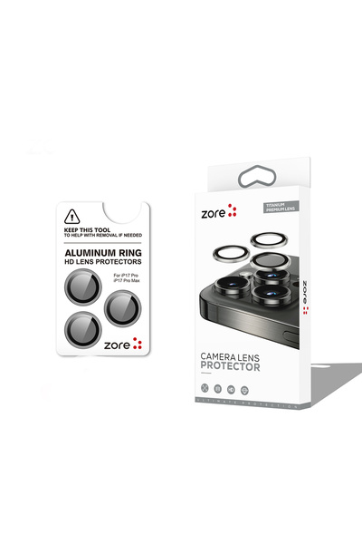 Alan Tech iPhone 17 Pro Camera Lens Protector Sapphire Non-Distorting Image Q...