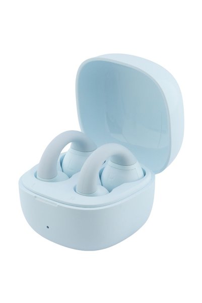 Guess Căști wireless Script cu logo metalic, Bluetooth 5.4, USB-C, IPX4, Alba...