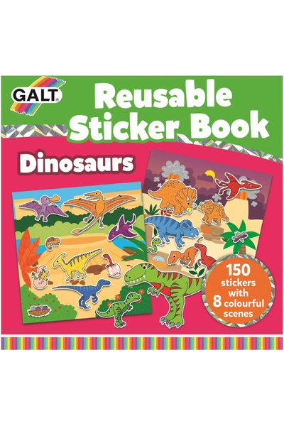 Galt Reusable Sticker Book Dinosaurs (55-1005101)