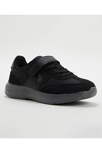 U.S. Polo Assn. Remus Jr Comfortable Sole Daily Velcro Men's Sports Shoes Black