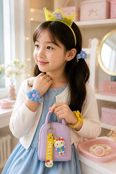 Monalisa Home Six-Piece Children's Buckle Crown and Keychain Set