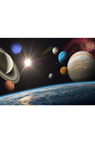 VIODESIGN Fototapet Copii, autoadeziv, Planete Spatiu , multicolor,200x300 cm...