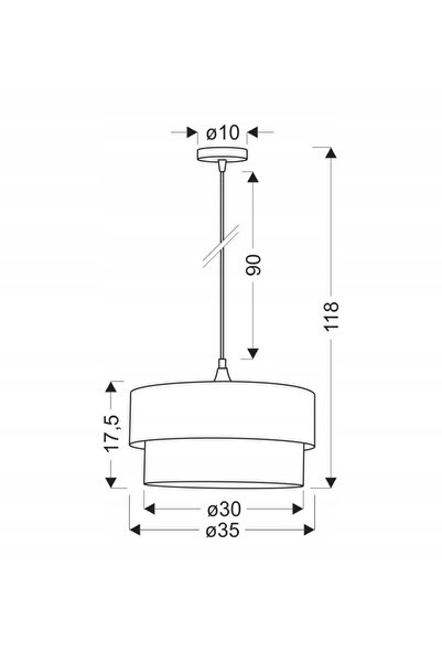 NO BRAND Lampa suspendată Candellux Sinagra cu 1 punct de iluminat E27