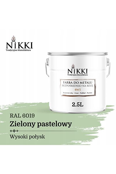 NO BRAND Vopsea pentru metal, anti-rugină 4 în 1, verde pastel, RAL 6019, luc...