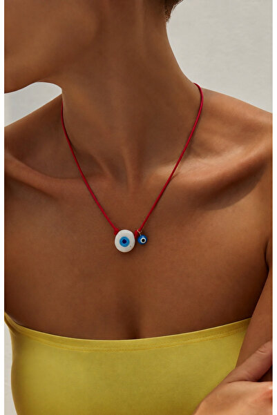 Markiz Takı Red String Evil Eye Necklace 55 cm