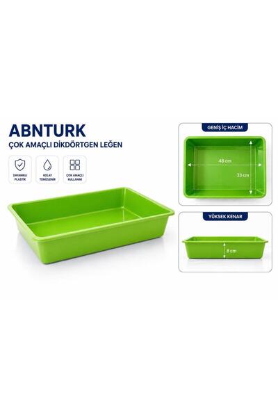 abnturk 48x33x8cm Yeşil Plastik Peynir Leğeni Büyük Boy Peynir Küveti Çok Ama...
