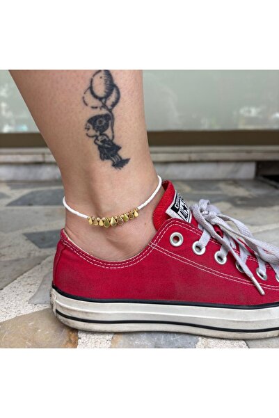 nesdesignn Drop Stone Afghan Beaded Anklet