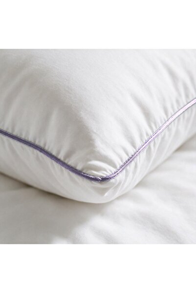 Binna Soft Eco Biyeli Yastık 50x70 cm 600 gr Boncuk Silikon Elyaf Dolgulu - Lavanta