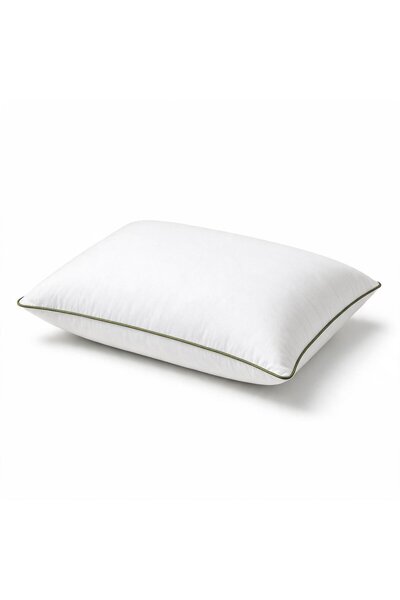 Binna Soft Eco Biyeli Yastık 50x70 cm 600 gr Boncuk Silikon Elyaf Dolgulu - Haki