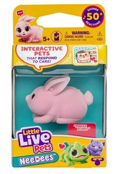 LITTLE LIVE PETS NeeDees Iepuraș Interactiv Roz cu peste 50 de sunete
